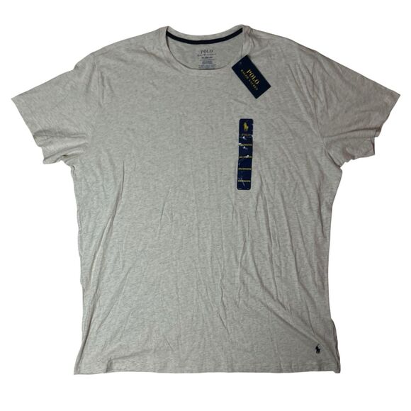 Polo Ralph Lauren T-Shirt Mens 2XL Grey Cotton Short Sleeve Pony Basic Casual - Picture 1 of 9